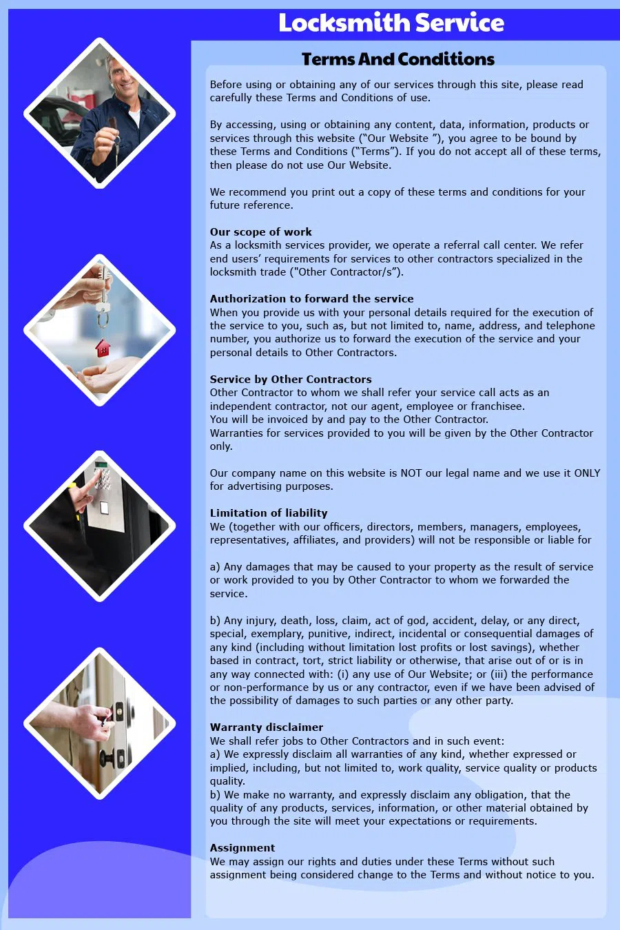 Houston Affordable Locksmith Houston, TX 281-606-4006 - TermsAndCondition-15